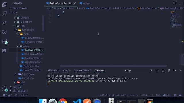 #Laravel how to make a social network with #Vue | Follower Routes & Small Fix смотреть онлайн