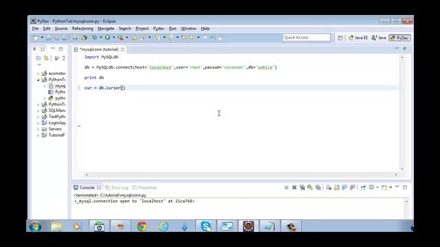 Python MYSql connect смотреть онлайн