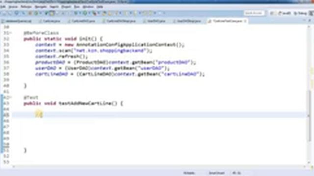 Part 08 - 01 - Creating DTO DAO Impl and Test Class for Cart смотреть онлайн