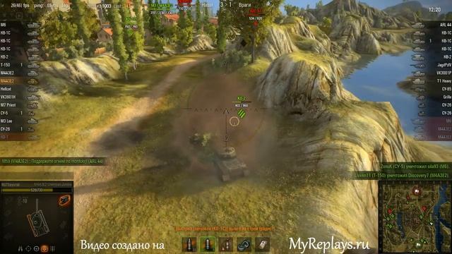 WOT: Монастырь - M4A3E2 - 3 фрага - смотреть онлайн