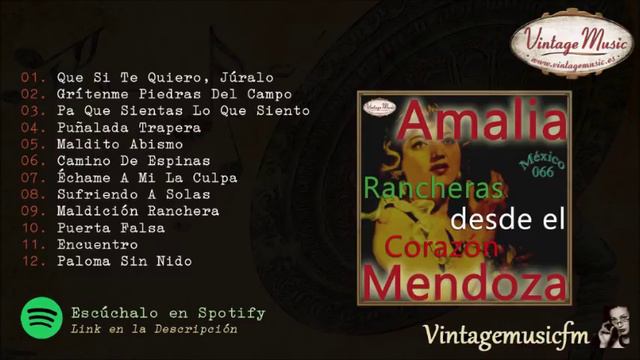 Amalia Mendoza. Rancheras, Colección México #66 (Full Album/Album Completo) смотреть онлайн