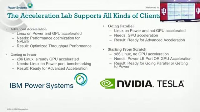 IU PTI Workshop: IBM High Performance Computing with NVIDIA смотреть онлайн