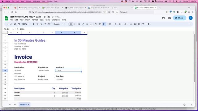Google Sheets invoice templates, step by step (2023) смотреть онлайн