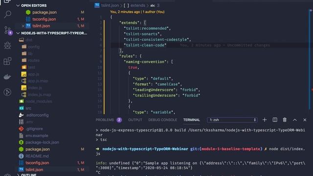 Node JS with Typescript TypeORM Mysql (tslint and tsconfig )#02 смотреть онлайн