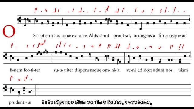 O Sapientia, version du Mont Renaud