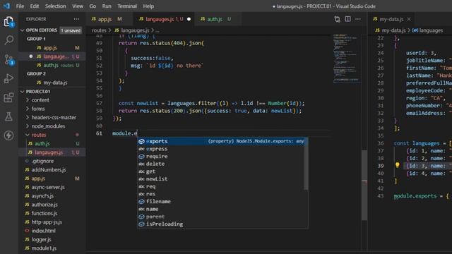 49 التحكم في ملفات النظام عبر الروتر Using routers in Node JS смотреть онлайн