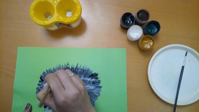 Рисуем ёжика гуашью! смотреть онлайн