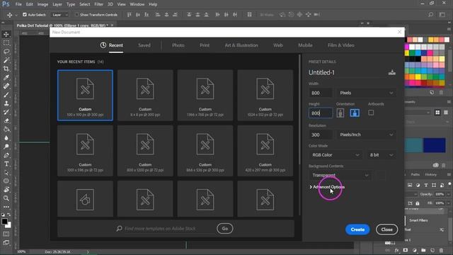 How to make a polka dot pattern in Photoshop смотреть онлайн