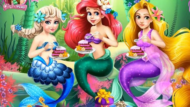 Мультик игра Принцессы Диснея: День рождения Ариэль (Ariel's Birthday Party) смотреть онлайн