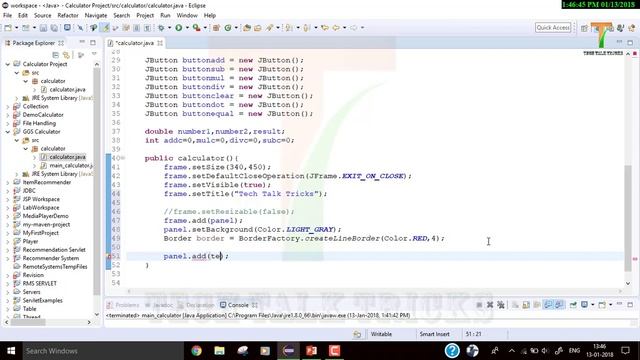 Calculator in java using eclipse | Part -2 | In Hindi by Tech Talk Tricks смотреть онлайн