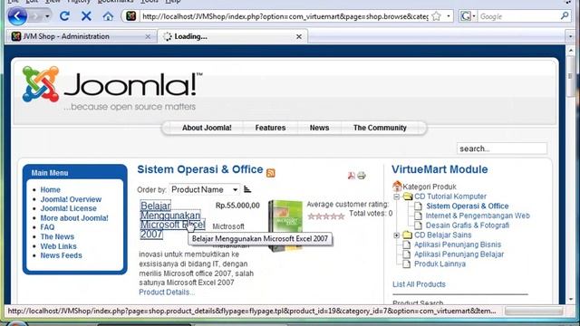 3 9 Thumbnail Image Manual Cara Buat toko Online dengan Virtuemart dan Joomla 1.5 смотреть онлайн