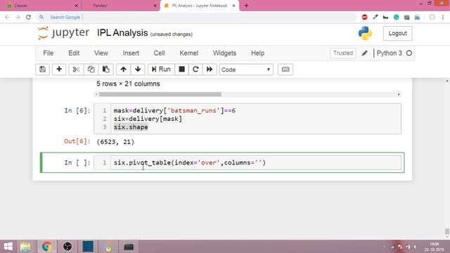 Pandas Part 16 Applying Pivot Table to IPL Dataset720P HD смотреть онлайн