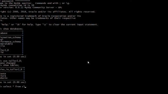 MySQL 8 0 Command Line Client Unicode 25 08 2018 11 59 21 p m смотреть онлайн