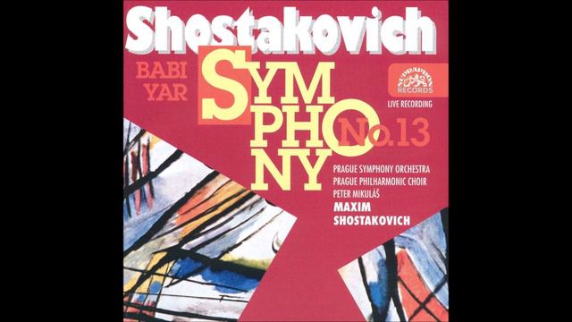 Shostakovich Symphony No 13 Maxim Shostakovich