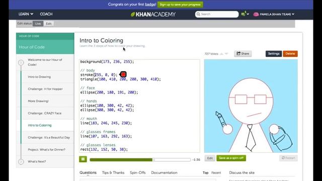 Welcome to our Hour of Code on Khan Academy смотреть онлайн