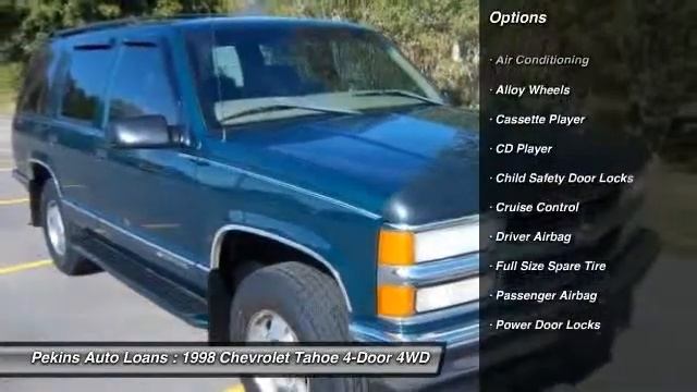 1998 Chevrolet Tahoe 4-Door 4WD Pekin IL 61554 смотреть онлайн