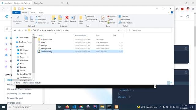 Tailwindcss installation in php and html. смотреть онлайн