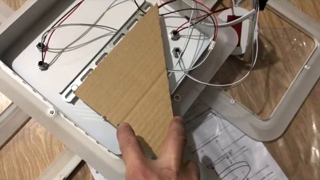 Установка светодиодной люстры.