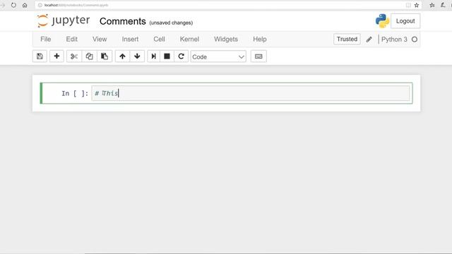 Python: Lesson 5: How to insert comments using Jupyter Notebook Urdu/ Hindi смотреть онлайн