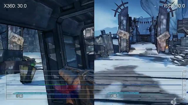 Borderlands 2 Xbox 360 vs. PS3 Comparison HD смотреть онлайн