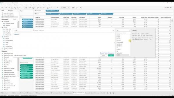 Tableau - How to add Index column to a Table in Tableau?