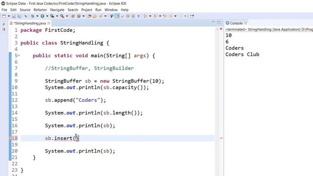#67 | StringBuilder and StringBuffer | Coding Example | String Handling - 6 смотреть онлайн