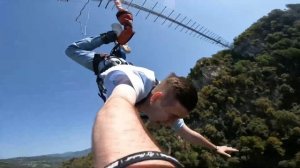 Прыжок с моста в Сочи с 207 метров Скайпарк 7 секунд падения вниз головой