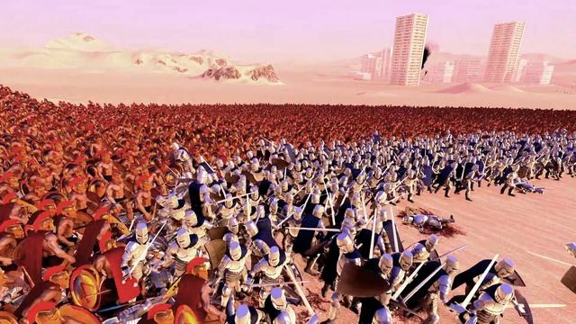Spartans Save Chuck Norris From 10,000 Heavy Knights | Ultimate Epic Battle Simulator | UEBS смотреть онлайн