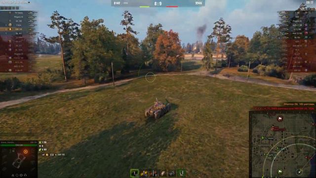 Мир танков. Мурованка, ЕБР 105, 3509 урона, 7305 ассиста, 5 фрагов