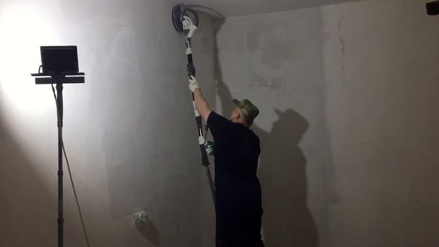 Шлифование стен. Этап подготовки поверхности стен. смотреть онлайн