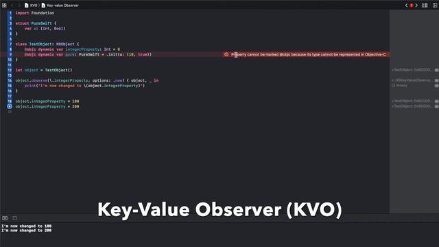Key-value observer (KVO), property observer and observableObject in less than 3 minutes смотреть онлайн