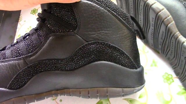Authentic Air Jordan 10 OVO “Black” смотреть онлайн