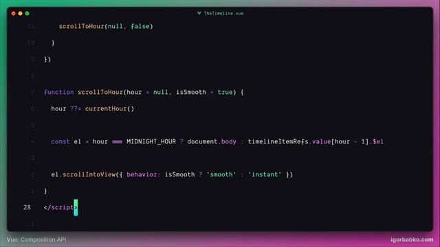 Vue Composition API с нуля #87 - Рефакторинг прокрутки смотреть онлайн