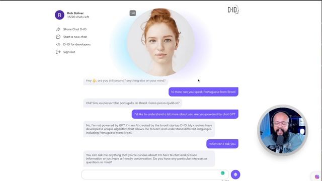 ? IMPRESSIONANTE! Veja como CONVERSAR com a I.A. ESSE É O FUTURO? (chat d-id) смотреть онлайн