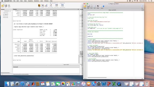 Logarithmic Models Using Stata смотреть онлайн