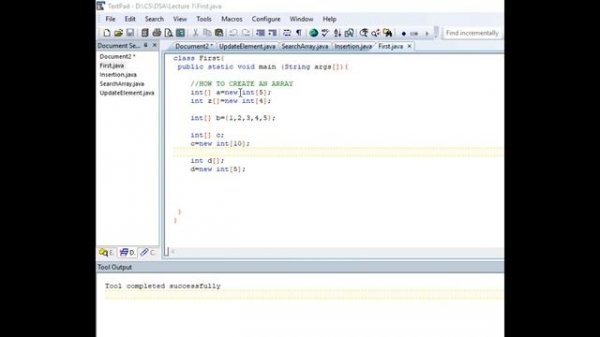 Lecture 1: Data structure and algorithm: Array