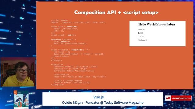 Noutăți Vue.js 3 - Composition API și Pinia смотреть онлайн