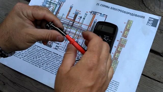 Как прозвонить диод Honda CB400 смотреть онлайн