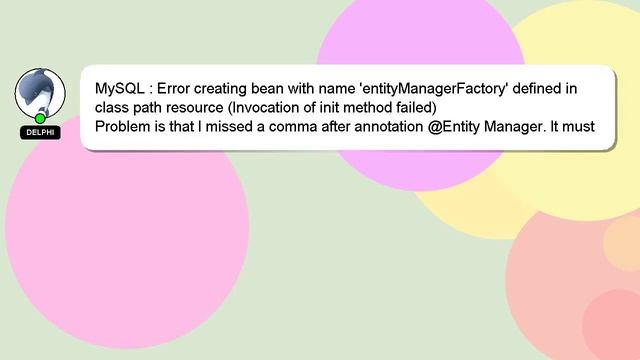 MySQL : Error creating bean with name 'entityManagerFactory' defined in class path resource (Invoca смотреть онлайн