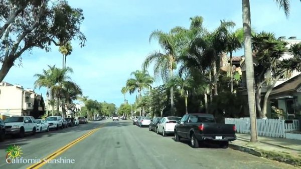 🇺🇸🇺🇸🌴🌴 ч.1 Хантингтон Бич Калифорния - Driving Through Huntington Beach California Part 1