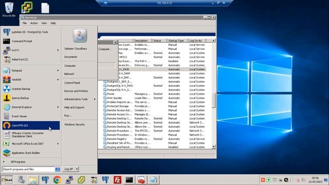 PostgreSQL Database service start смотреть онлайн