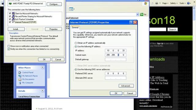How to: Change IP Address on Windows XP смотреть онлайн