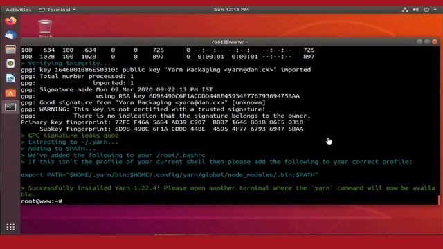 How To Install Yarn on Ubuntu 18.04  / Linux Mint 19.3 Tricia