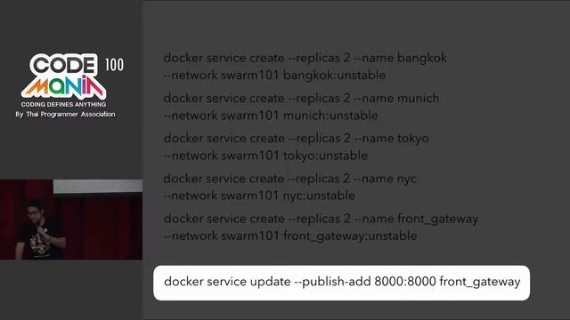 Code Mania 100 - ทำ Microservices แบบขำๆ กับ Docker Swarm [Flash Talk] смотреть онлайн