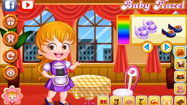 Waitress Dress Up Game | Fun Game Videos By Baby Hazel Games смотреть онлайн