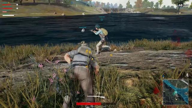 PLAYERUNKNOWN'S BATTLEGROUNDS - Squad Mate Gets a Machete Kill смотреть онлайн