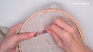 DIY. Мережка для начинающих. Как сшить салфетку на стол? Ажурная вышивка или мережка на салфетке