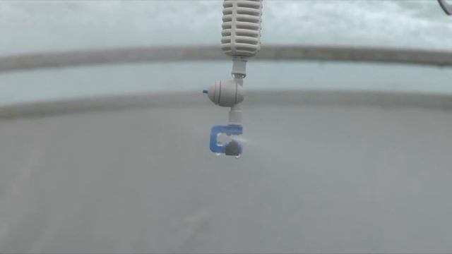 Работа туманообразователя 4191 в теплице