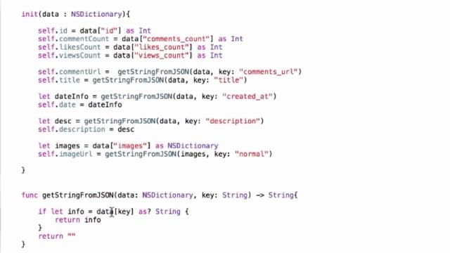 Working with JSON in Swift: Dribbble iOS Xcode Tutorial Part 3 смотреть онлайн
