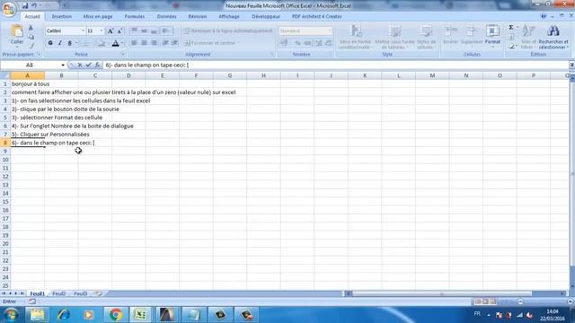 Remplacement valeur 0 par tiret ou plusieurs tirets dans Excel смотреть онлайн